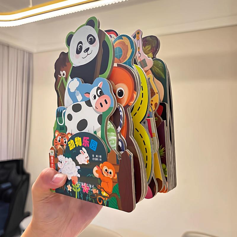 儿童3d立体书撕不烂识字卡片启蒙书宝宝早教认知书翻翻书幼儿绘本
