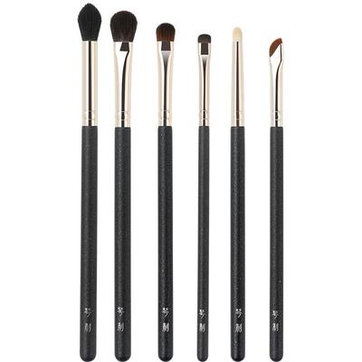 琴制化妆刷长柄眼部六支套装