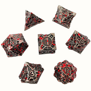 金属coc跑团骰子dnd龙与地下城多面rpg色子dice克苏鲁d20桌游游戏