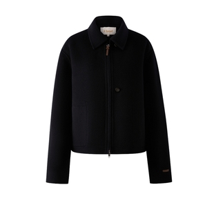 【100%美丽诺羊毛】Eland衣恋毛呢外套女短款羊毛大衣2025冬新款