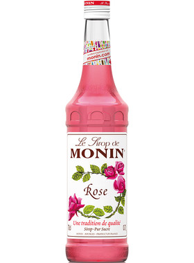 莫林monin玫瑰风味玻璃700ml糖浆