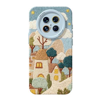 刺绣小镇适用华为mate80pro手机壳mate60的新款套mt30系列硅胶pro保护套mete50全包防摔mata40高级感十mate70