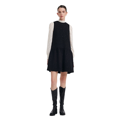 歌莉娅羊毛连衣裙小个子背心裙女