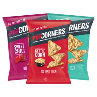 popcorners柬埔寨食品零食玉米脆玉米片非油炸142g*3袋薯片临期