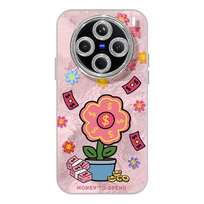 适用vivox200s手机壳ultra女款x90s保护套x80pro硅胶x70全包防摔x60支架50新款x100花朵vivo高级卡通pro+软外