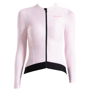 达恩莱特女款骑行长袖牛奶丝骑行服秋季防晒透气户外运动公路车