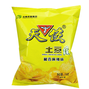 天使土豆片椒香麻辣116克大包装多口味原切陕西特产零食80后怀旧