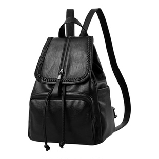 品牌时尚百搭双肩包2026新款女士背包真皮旅行包韩国软皮包包女包