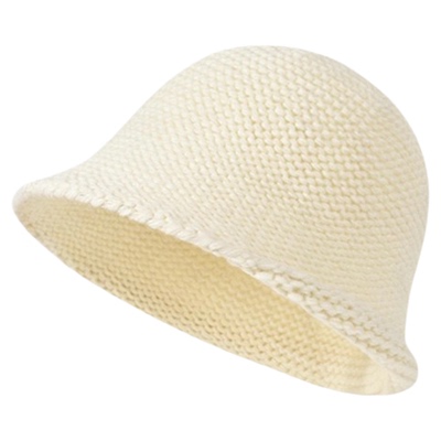 日本小众卷边设计针织渔夫帽子女