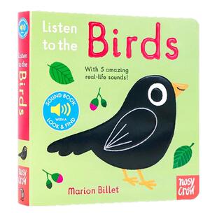 我的小小音乐厅系列 小鸟啾啾 英文原版绘本 Listen to the Birds 触摸发声书 幼儿童乐感启蒙纸板书宝宝有声 亲子互动 Nosy Crow