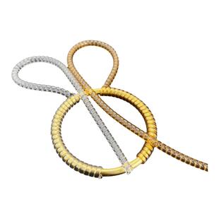 手镯保护套传承古法包黄金素圈可调节保护绳硅胶扁镯子防磕缠绕线