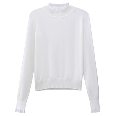 半高领毛衣女内搭小个子短款上衣