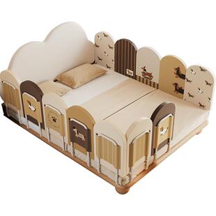 MeitingHome宝宝乳胶床围栏婴儿床上安全护栏加高床边挡板免打孔