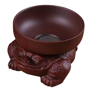 紫砂茶漏不锈钢茶滤功夫茶具配件陶瓷滤器茶漏斗茶隔托倒茶过滤器