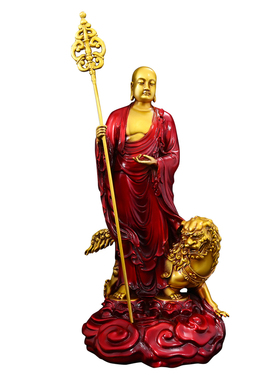 新中式地藏王站菩萨佛像手持锡杖