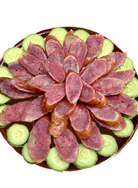 重庆城口正宗广味纯肉甜香肠土猪四川味特产广式特色麻辣腊肠礼盒