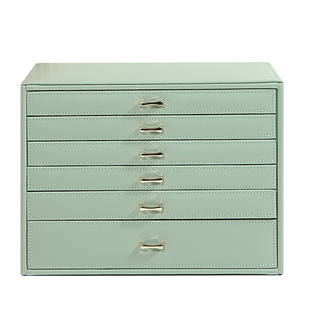 米拉蒂高档大容量首饰盒欧式公主韩国珠宝箱珠宝首饰品收纳盒礼物