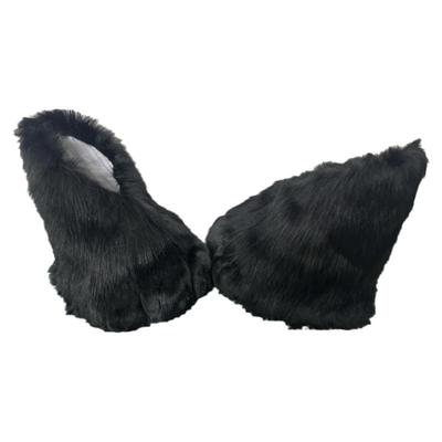现货兽脚定制兽脚爪毛绒鞋cosplay兽脚Fursuit曲脚兽装脚成品现发