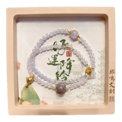 南京鸡鸣代寄好运降铃双圈款女生手串手链风吹铃动意境手串手链