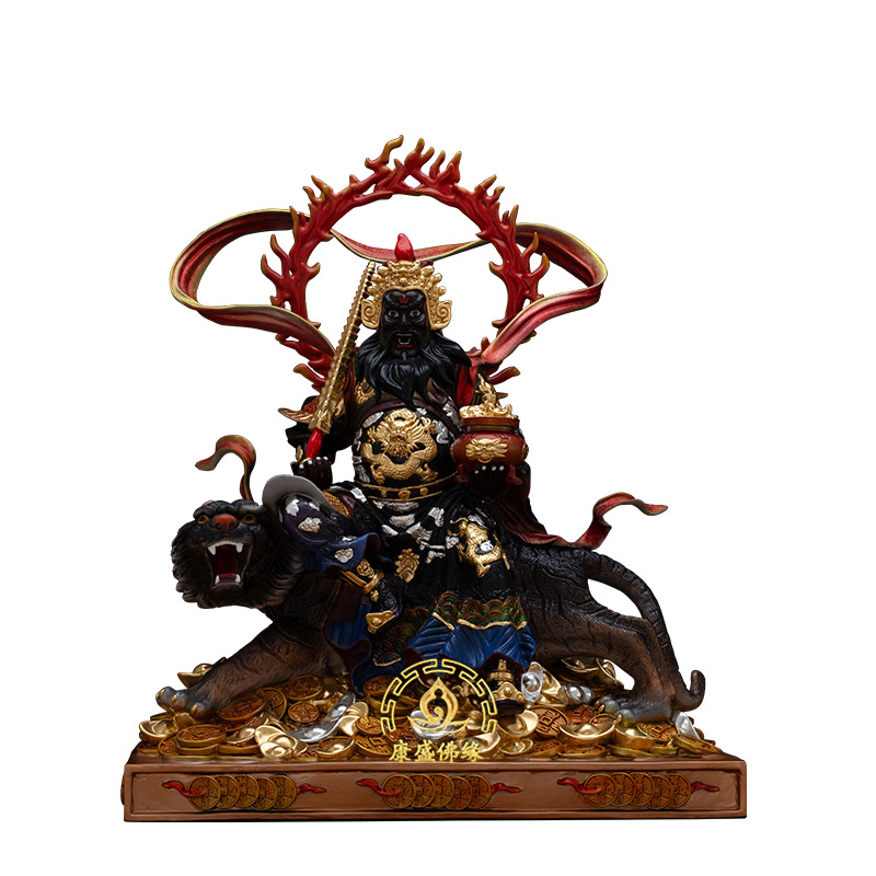 骑虎赵公明武财神招财摆件