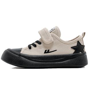 回力女童帆布鞋2026春季新款男童布鞋学生休闲鞋子儿童板鞋透气