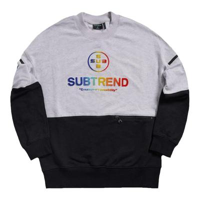 意大利SUBTREND字母牙刷绣卫衣