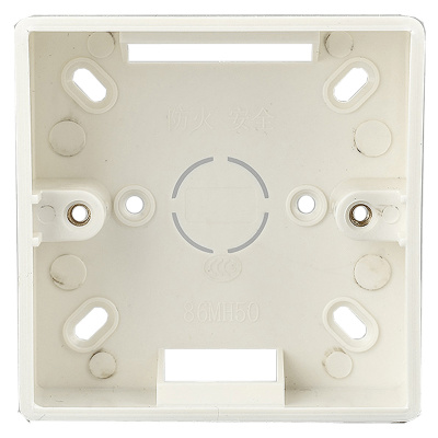 10个 线盒明装底盒86型明盒插座盒子开关接线盒底座PVC明装盒超薄
