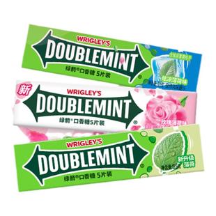 绿箭口香糖炫凉薄荷味清新口气原味单条5片组合装批发办公室零食