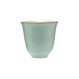 天青汝窑茶杯高端个人专用主人杯手工茶具陶瓷品茗杯男女复古单杯