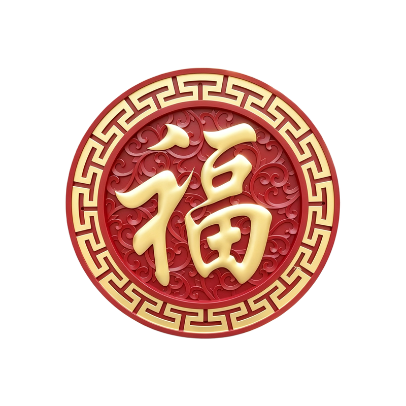 树脂影壁墙福字户外包用15年