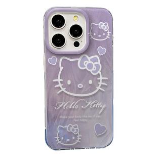 hellokitty渐变紫适用苹果16promax手机壳新款小米15全包iphone14荣耀保护套opporeno13女12凯蒂猫MAGIC7华为