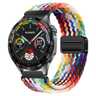 适用小米watchs5表带编织S5磁吸智能运动版手表透气尼龙JY腕带Xiaomi Watch S5eSIM男女款22mm春夏季专用配件