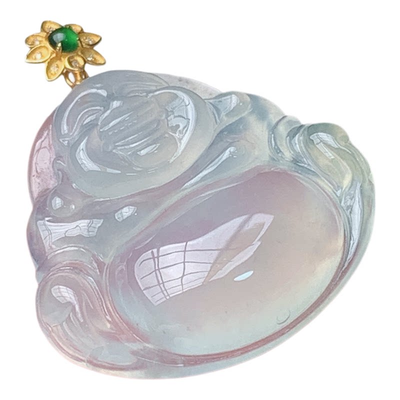 缅甸翡翠天然A货弥勒佛玉石正品