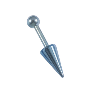 钛合金恶魔耳骨钉精灵高位尖锥养耳洞耳钉圆球铆钉朋克穿刺耳饰女