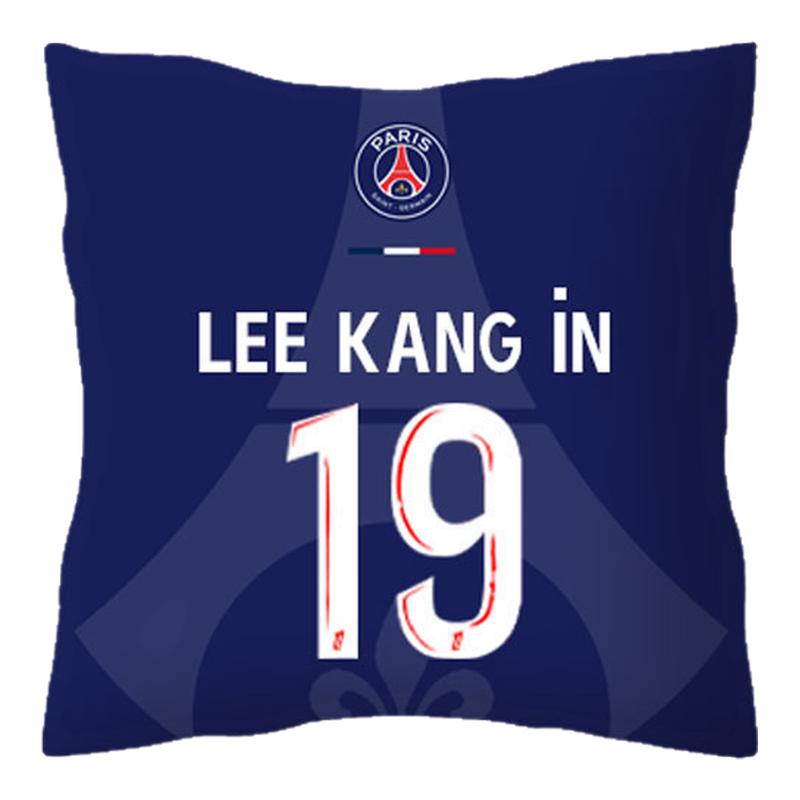 24-25巴黎圣日耳曼队李刚仁抱枕床头沙发靠枕汽车靠垫办公室腰枕