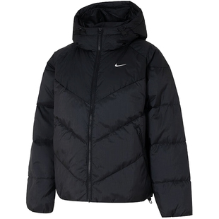 nike耐克女子DOWNFL运动休闲连帽保暖羽绒服锐力HV5236-010