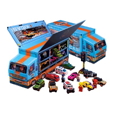 凯卡西合金车双面洞洞乐场景地图