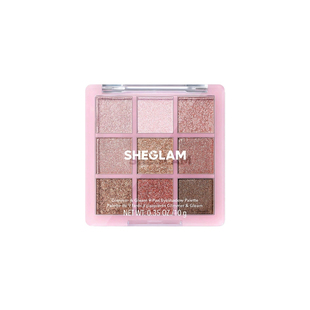 现货sheglam九色眼影盘Glimmer Glam珠光亮片细闪细腻持妆日常