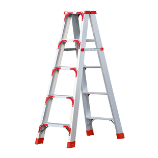 梯子包邮加宽加厚铝合金双侧工程人字家用伸缩折叠扶梯阁楼梯货源
