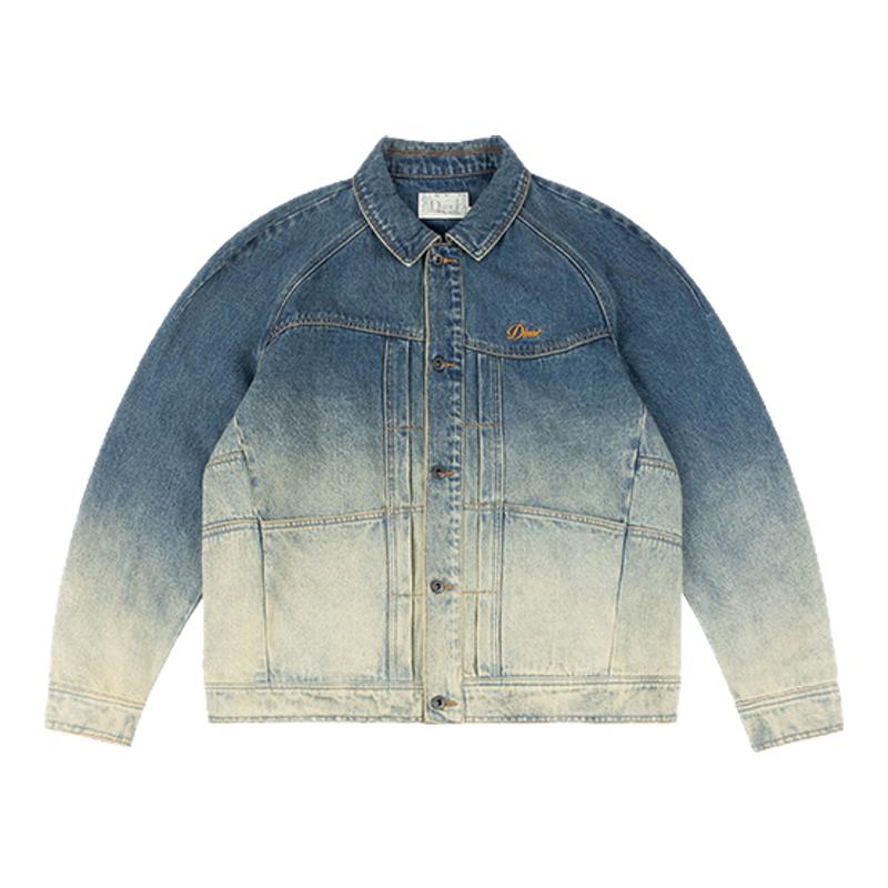 Dime MTL Denim Jacket 美式复古渐变街头滑板工装牛仔夹克外套男
