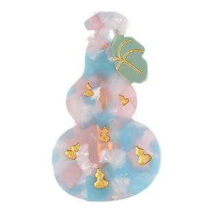 【超值特惠】河南博物院珐琅镶玉葫芦文创发夹多种款式不伤头发