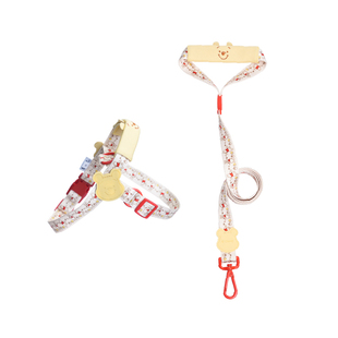 派思维迪士尼联名狗牵引绳胸背带手提背心式宠物外出遛狗牵引绳