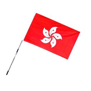 贤达中国香港区旗4号144X96cm大号中国香港旗区旗帜定制紫荆花旗不褪色户外装饰3号2号5号