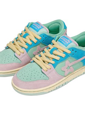 RIPSTAR休闲板鞋女夏季增高透气