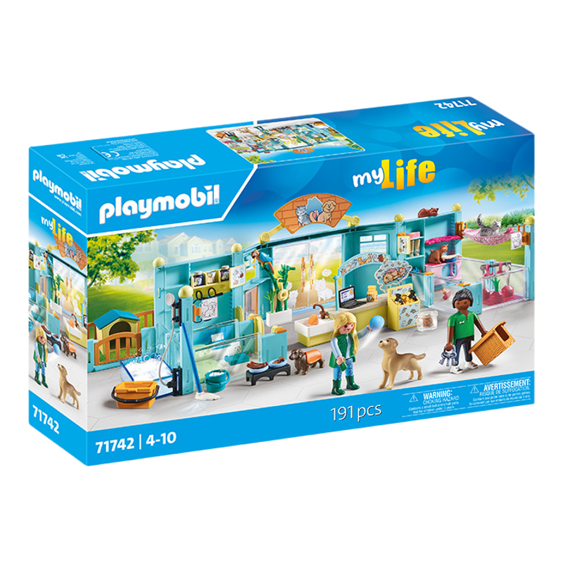 PLAYMOBIL摩比世界儿童玩具萌宠乐园酒店71742儿童节礼物