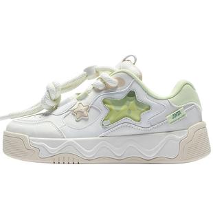 奶昔丨安踏儿童板鞋女童鞋2026春季新款校园小白鞋儿童运动鞋滑板