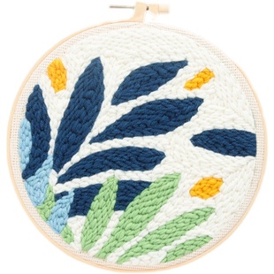 俄罗斯戳戳绣手工绣毛线diy材料包卡通刺绣搓搓绣套装毛线画抖音