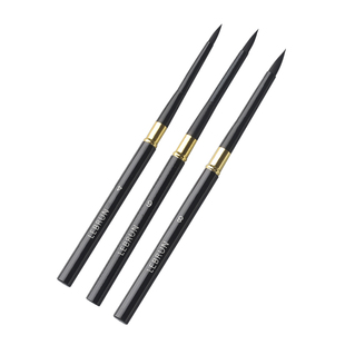 黑白金天鹅数字油画画笔专用笔diy6号8号水彩笔套装数字油画勾线笔硬水粉笔画画工具