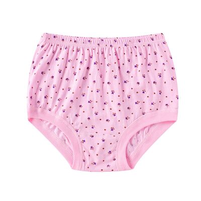 女士内裤100%纯棉印花三角裤衩