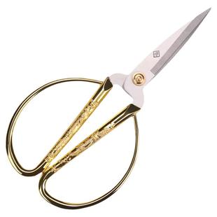 张小泉龙凤不锈钢剪刀家用裁缝缝纫小剪刀线头大剪子尖头剪纸专用